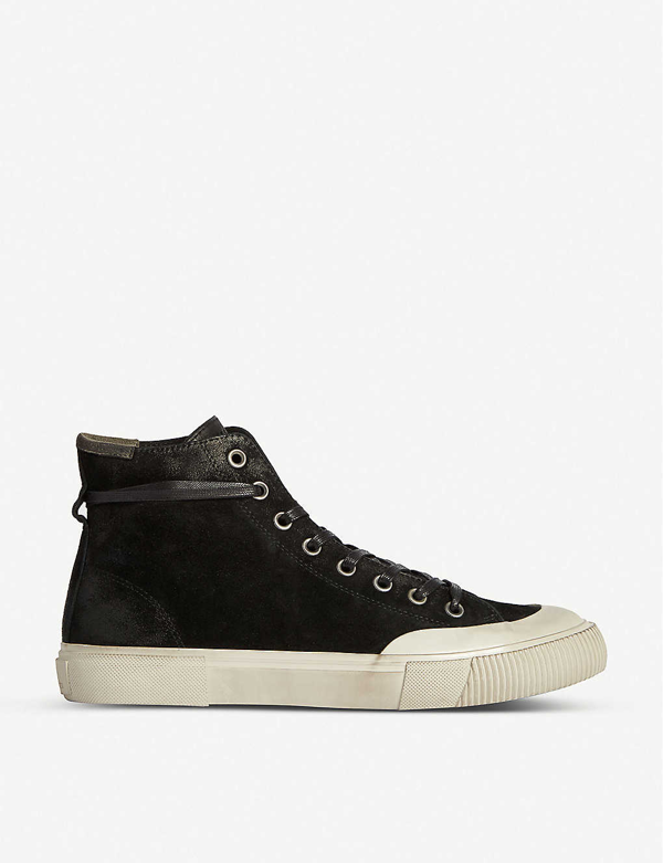 suede high top trainers