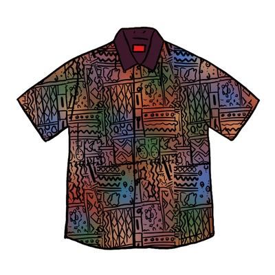 Pre-owned Supreme  Patchwork Knit Zip Up Polo Multicolor