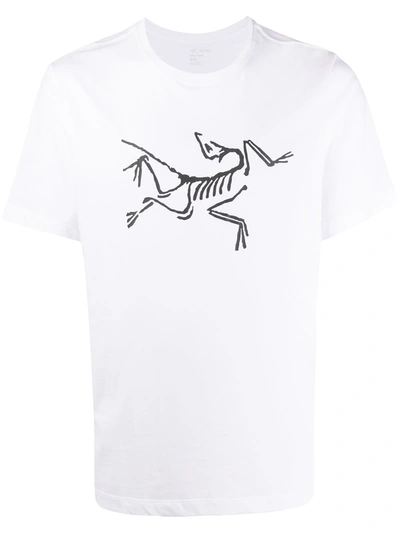 Arc'teryx Cotton Dinosaur Print Short Sleeve T-shirt In White