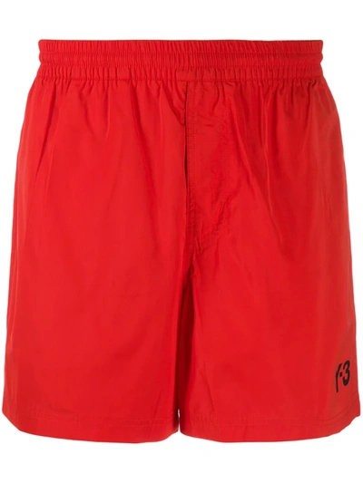 Y-3 M U Swim Shorts Colour: Red
