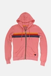 Aviator Nation Rainbow Stripe Hoodie In Blush