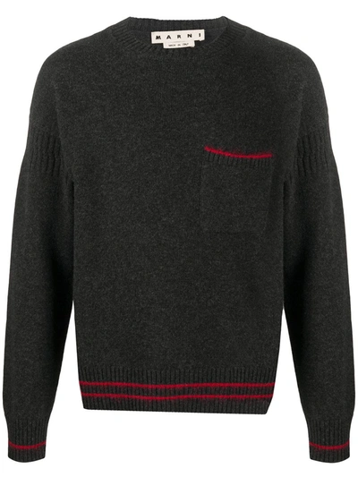 Marni Knitted Jumper In Grey