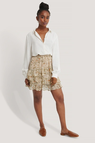 Flowy cream skirt 2025