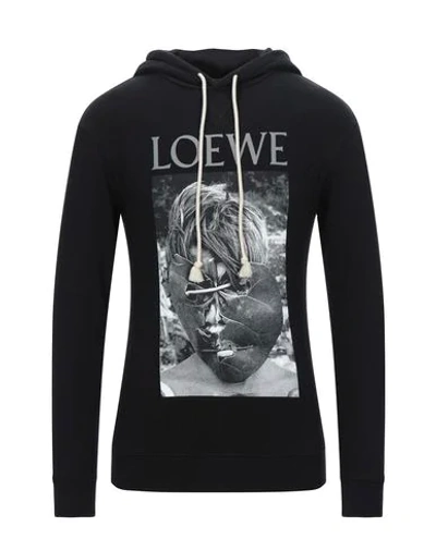 Loewe Hooded Sweatshirt In Black