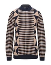 Grey Daniele Alessandrini Sweaters In Dark Blue