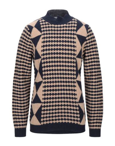 Grey Daniele Alessandrini Sweaters In Dark Blue