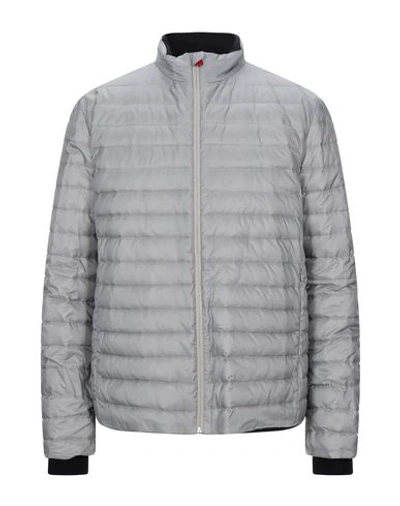 Kiton Synthetic Down Jackets In Light Grey
