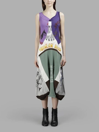 Junya Watanabe Multi Printed Dress In Multicolour