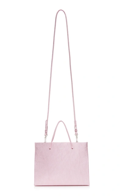 Medea Hanna Patent Leather Prima Bag In Pink