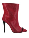 Marco De Vincenzo Ankle Boots In Red