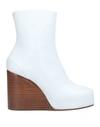 Maison Margiela Ankle Boots In White