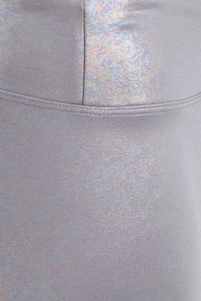 Koral Iridescent Stretch Leggings In Silver