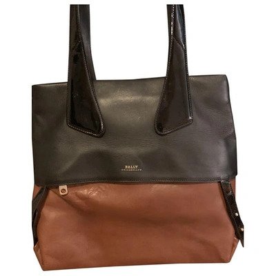 Pre-owned Bally Leather Handbag In Brown