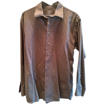 Pre-owned Calvin Klein Shirt In Brown