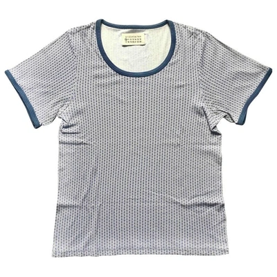 Pre-owned Maison Margiela Blue Cotton T-shirts