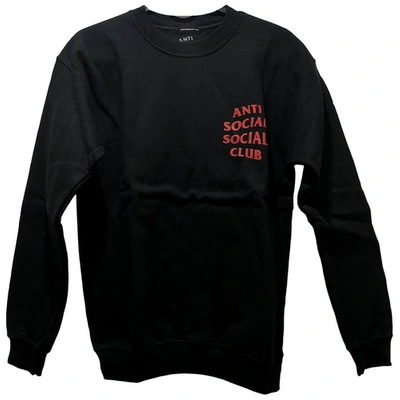 Pre-owned Anti Social Social Club Black Cotton Knitwear & Sweatshirts