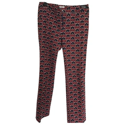 Pre-owned Claudie Pierlot Trousers In Red