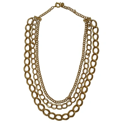 Pre-owned Milly Long Necklace In Gold