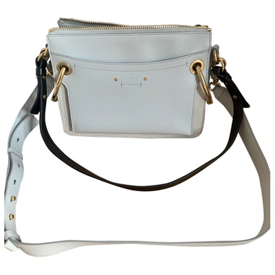 Pre-owned Chloé Roy Leather Crossbody Bag In Blue
