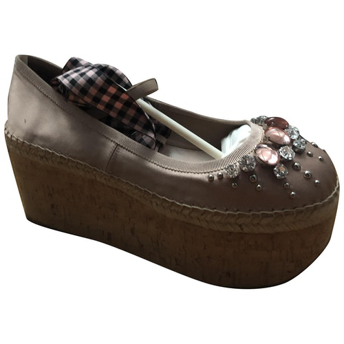 miu miu pink ballet flats