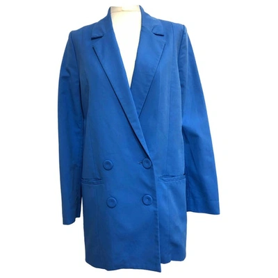 Pre-owned Gestuz Blue Cotton Jacket
