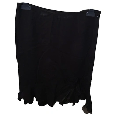 Pre-owned Moschino Cheap And Chic Silk Mid-length Skirt In Black