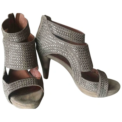Pre-owned Jeffrey Campbell Sandal In Silver