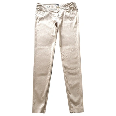 Pre-owned Dolce & Gabbana Slim Pants In Gold
