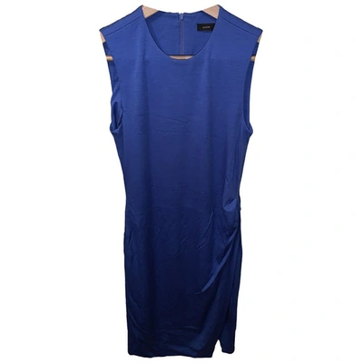 Pre-owned Joseph Wool Mid-length Dress In Blue