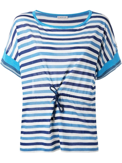 Moncler Striped T-shirt - Blue