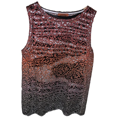 Pre-owned Missoni Lace Vest In Red
