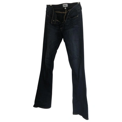 Pre-owned Paige Jeans Blue Cotton Jeans