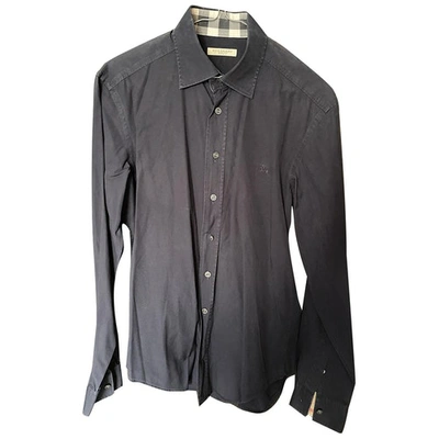 Pre-owned Burberry Shirt In Navy