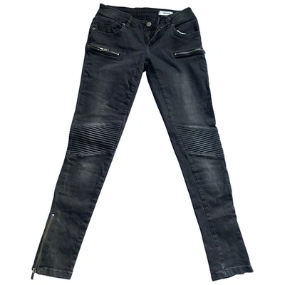 Pre-owned Anine Bing Slim Jeans In Anthracite
