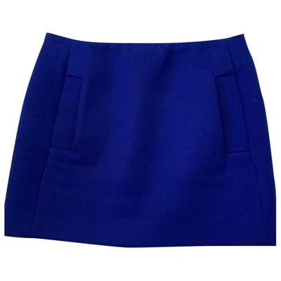 Pre-owned Maje Blue Wool Skirt