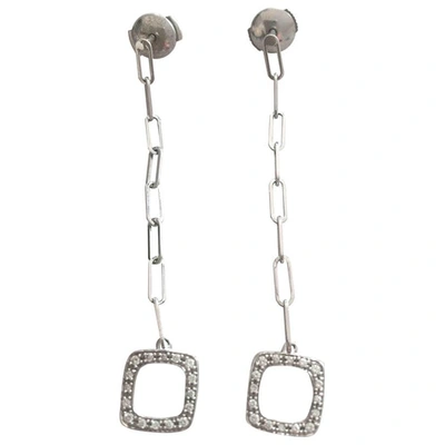 Pre-owned Dinh Van Impression Silver White Gold Earrings