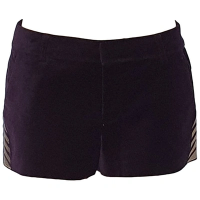 Pre-owned Zadig & Voltaire Purple Cotton - Elasthane Shorts