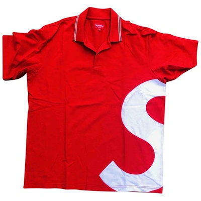 Pre-owned Supreme Polo Shirt In Red