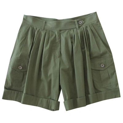 Pre-owned Moschino Cheap And Chic Khaki Cotton Shorts