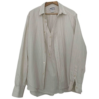 Pre-owned Hope Beige Cotton  Top