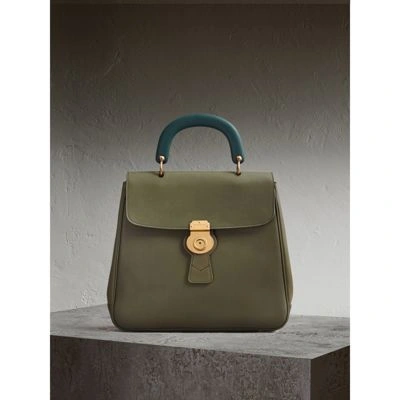 Burberry The Large Dk88 Top Handle Bag In Moss Green | ModeSens
