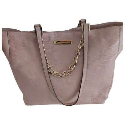 Pre-owned Michael Kors Leather Handbag In Pink