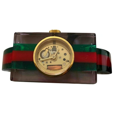 Pre-owned Gucci Green Watch