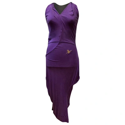 Pre-owned Vivienne Westwood Purple Silk Dress