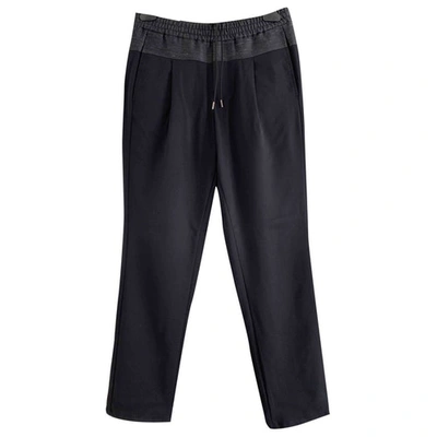 Pre-owned Emporio Armani Wool Trousers In Blue