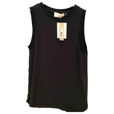 Pre-owned Alice And Olivia Silk Waistcoat In Black