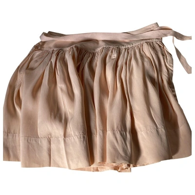 Pre-owned Ralph Lauren Silk Mid-length Skirt In Pink