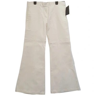 Pre-owned Edun Trousers In White