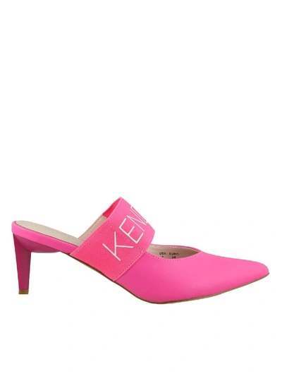 Kendall + Kylie Lacey Mules In Fuchsia