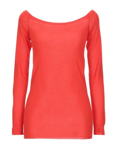 Stella Mccartney Sweaters In Tomato Red